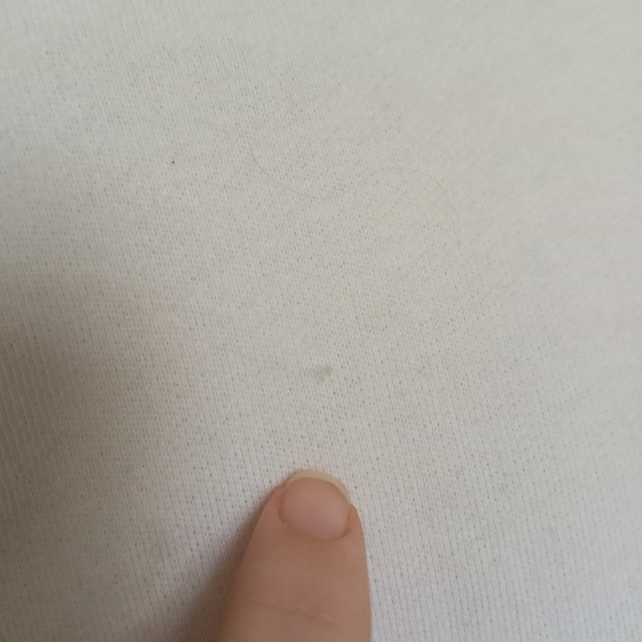 VS PINK White Cropped Long Sleeve Hoodie Sweater - Picture 6 of 8